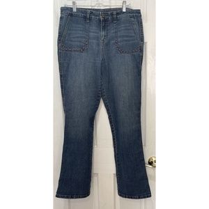 Style & Co Denim Studded Pockets Bootleg Blue Jeans Women’s Size 12